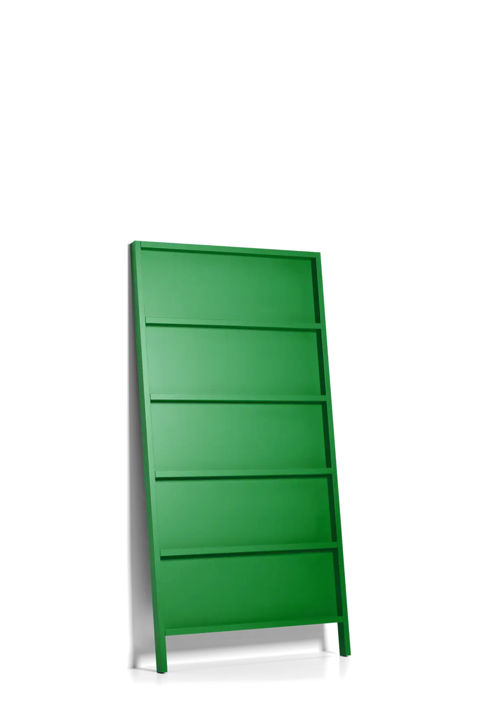 Oblique Small bookshelf grass green